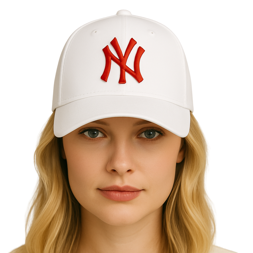 GORRA NY WHITE& RED